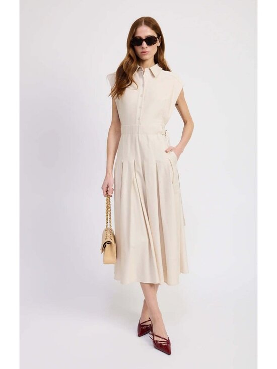 En Saison Dresses & Skirts - EN SAISON Quince Midi Dress Ecru Size Large NWT